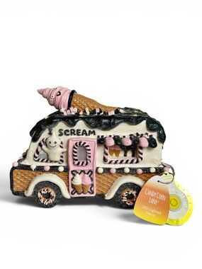 Candy Corn Lane ‘I Scream’ Ice Cream Truck Halloween LED Decor NWT